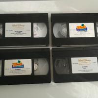 4 videocassette cartoni animati classici Disney