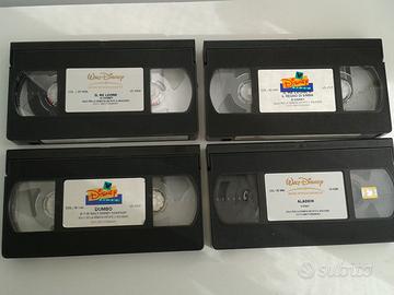 4 videocassette cartoni animati classici Disney