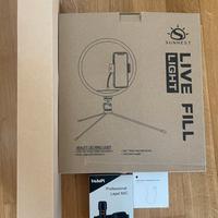 Kit completo di luce ad anello per video e foto