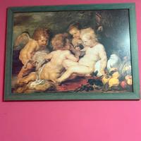 Quadro con putti stile classico 82x56 cm