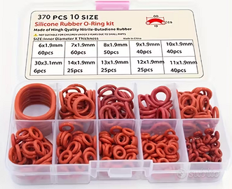 Kit 370 O-Ring gomma 10 Misure