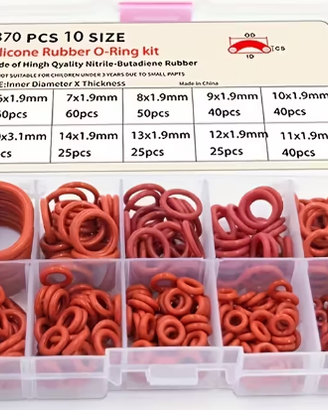 Kit 370 O-Ring gomma 10 Misure