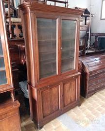 Libreria antica in noce primo Ottocento