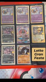 lotto carte pokemon gran festa 25 esimo nm ita 