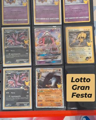 lotto carte pokemon gran festa 25 esimo nm ita 