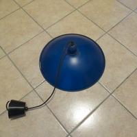 Lampadario metallo blu