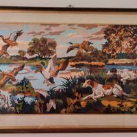 Quadro ricamato a mano