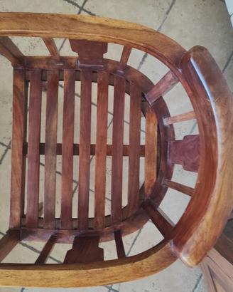 Poltroncina in legno massello