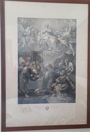 Stampa antica completa di cornice