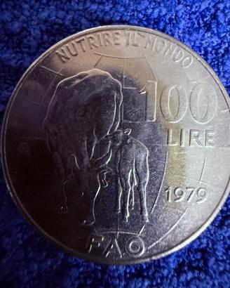 Moneta 100 Lire del 1979della Rep.Italiana con FAO