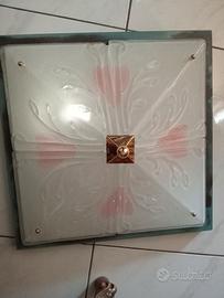 plafoniera e piantana in murano