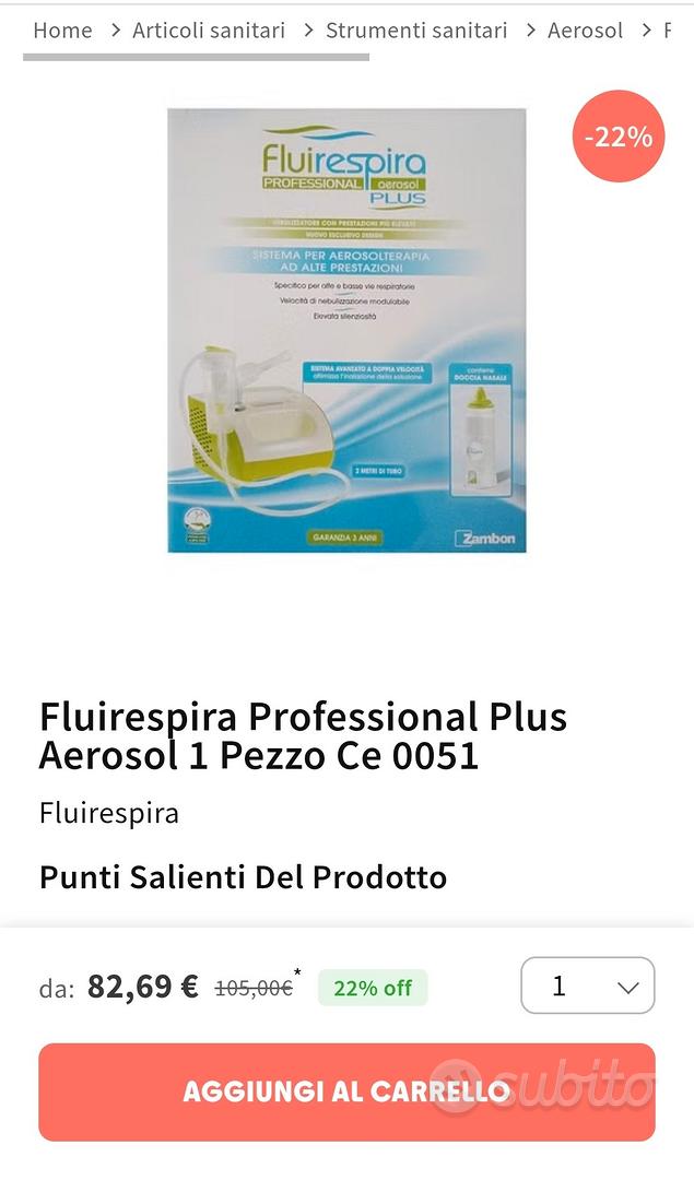 Fluirespira professional plus kit accessori aerosol