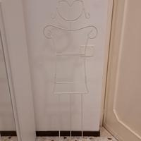 Indossatore donna / Servo muto in acciaio bianco