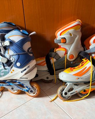 Pattini inline SportOne 45/46 + 41/42 + protezioni