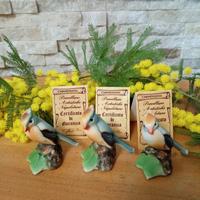 tre uccellini in porcellana Capodimonte