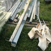 Materiale per pergola a muro in ferro zincato