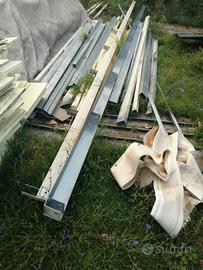 Materiale per pergola a muro in ferro zincato