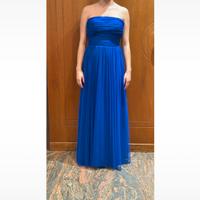 Abito blu elegante da cerimonia