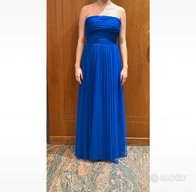 Abito blu elegante da cerimonia