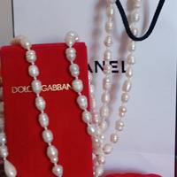 Collana lunga di perle naturali – 122 cm