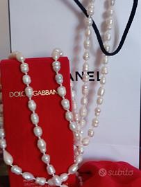 Collana lunga di perle naturali – 122 cm