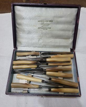 Raro Set Coltelli Epoca 1900 
