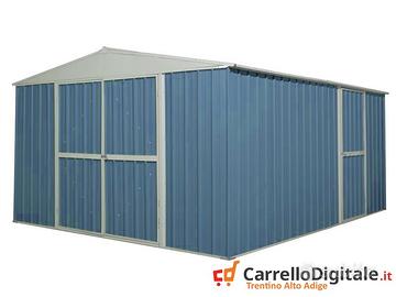 Box prefabbricato in acciaio 360x430cm 185kg blu