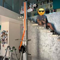 Sollevatore manuale con ventose vetri