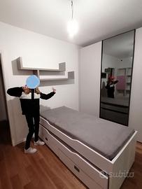 Letto singolo estraibile