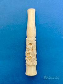 Cina Epoca 1900 Bocchino Da Fumo Antico