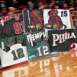 Jersey NBA Vintage Bulls Raptors Grizzlies 76ers