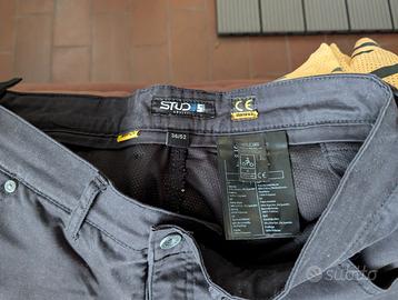 PANTALONI BOSTON MAN CEE KEVLAR da moto con protez