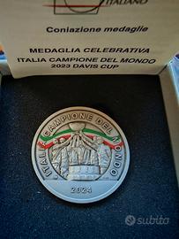 Medaglia coppa Davis campione del mondo 2023