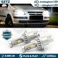 Lampade LED H4 Per Fari HYUNDAI GETZ 6500K 8000LM