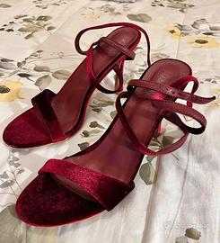 Scarpe da sera rosso Bordeaux
