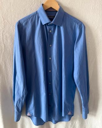 Camicia uomo Tommy Hilfiger azzurra - M