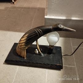 lampada in corno di bue