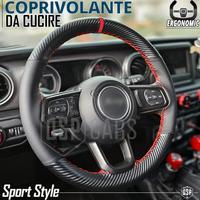 COPRIVOLANTE Auto da Cucire Pelle e Cuciture ROSSE