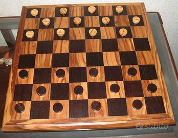 SCACCHIERA ARTIGIANALE IN LEGNO