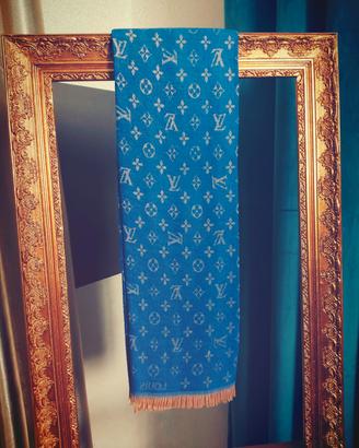 Sciarpa Blu Elettrico Misto Seta Morbidissima