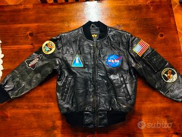 Giubbino in pelle bambino   ALPHA INDUSTRIES