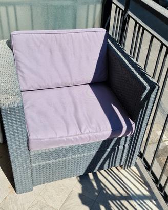 sedie plastica ikea con cuscini 