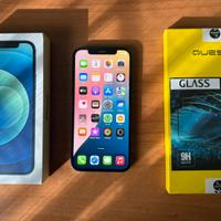 IPhone 12 Blu 128gb + 2 pellicole in vetro nuove