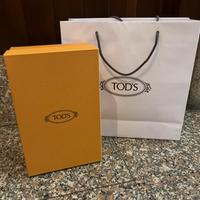 Sacchetto carta Tod's con scatola e cartoncino