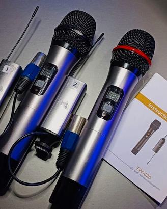 2 Microfoni Senza Fili XLR