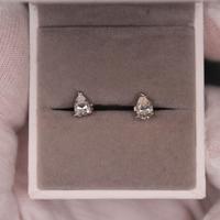 orecchini donna moissanite e argento925 (0.5ct)