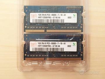 2GB Kit Mac originale Apple Hynix SODIMM DDR3 1066