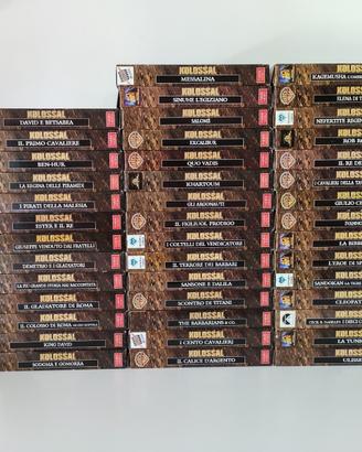 Film VHS Kolossal Fabbri Editori con opuscoli