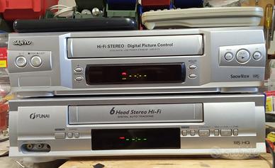 Videoregistratori VHS Sanyo e Funai