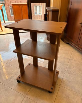 Carrello Multiuso in Legno con Ruote